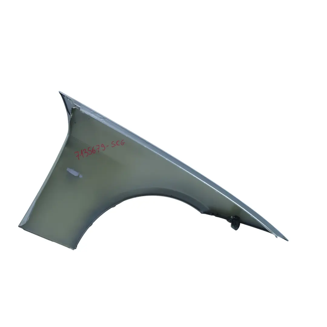 BMW E90 E91 Side Panel Fender Wing Front Left N/S Spacegrau Grey - A52 - SKU 7135679-SCG - Part number 7135679