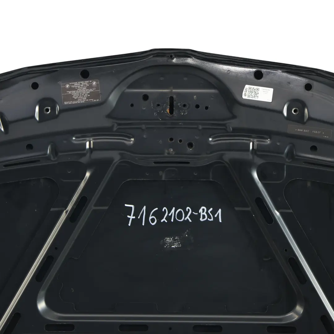 Hood Bonnet Cover Panel Black Sapphire Metallic - 475 to BMW E81 E87 with Part number 7162102 BMW E81 E87 Hood Bonnet Cover Panel Black Sapphire Metallic - 475 - SKU 7162102-BS1 - Part number 7162102