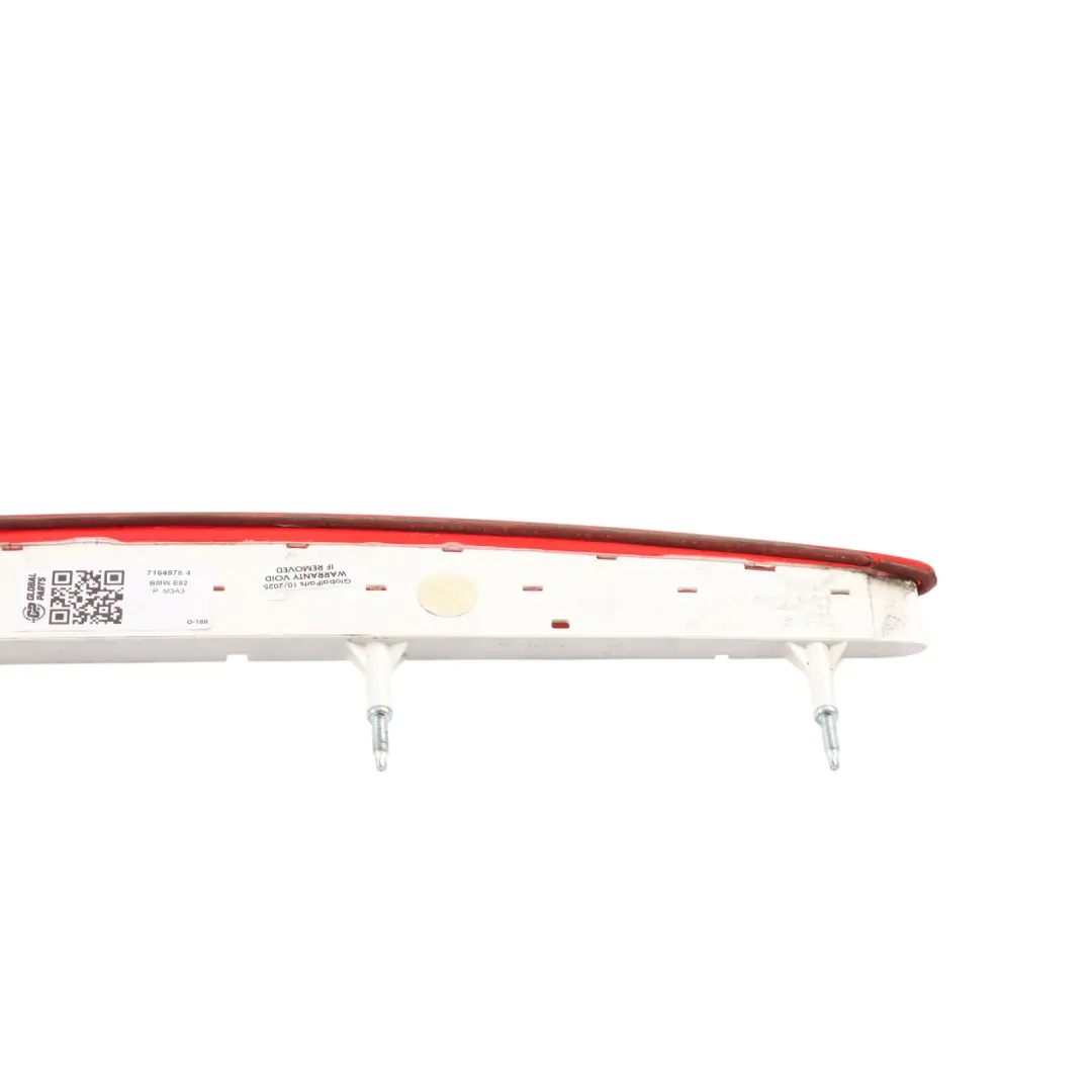  Terza Luce di Stop BMW E82 E88 Lampada Posteriore Rossa - SKU 7164978-4 - Numero di parte 7164978