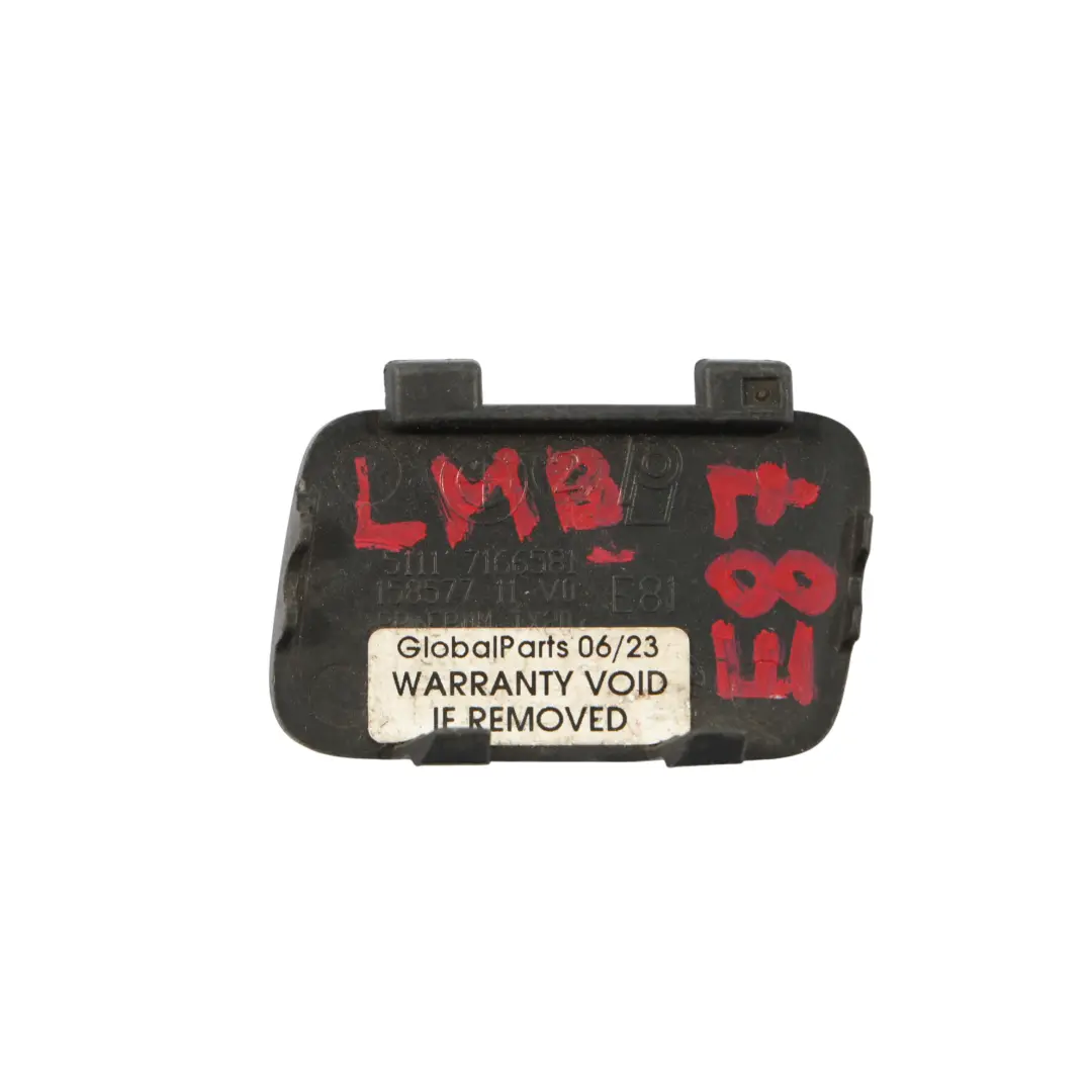 BMW E87 LCI Parachoques Delantero Flap Trim Cover Towing Eye Le Mans Blau - 381 - SKU 7166581-LMB - Número de pieza 7166581
