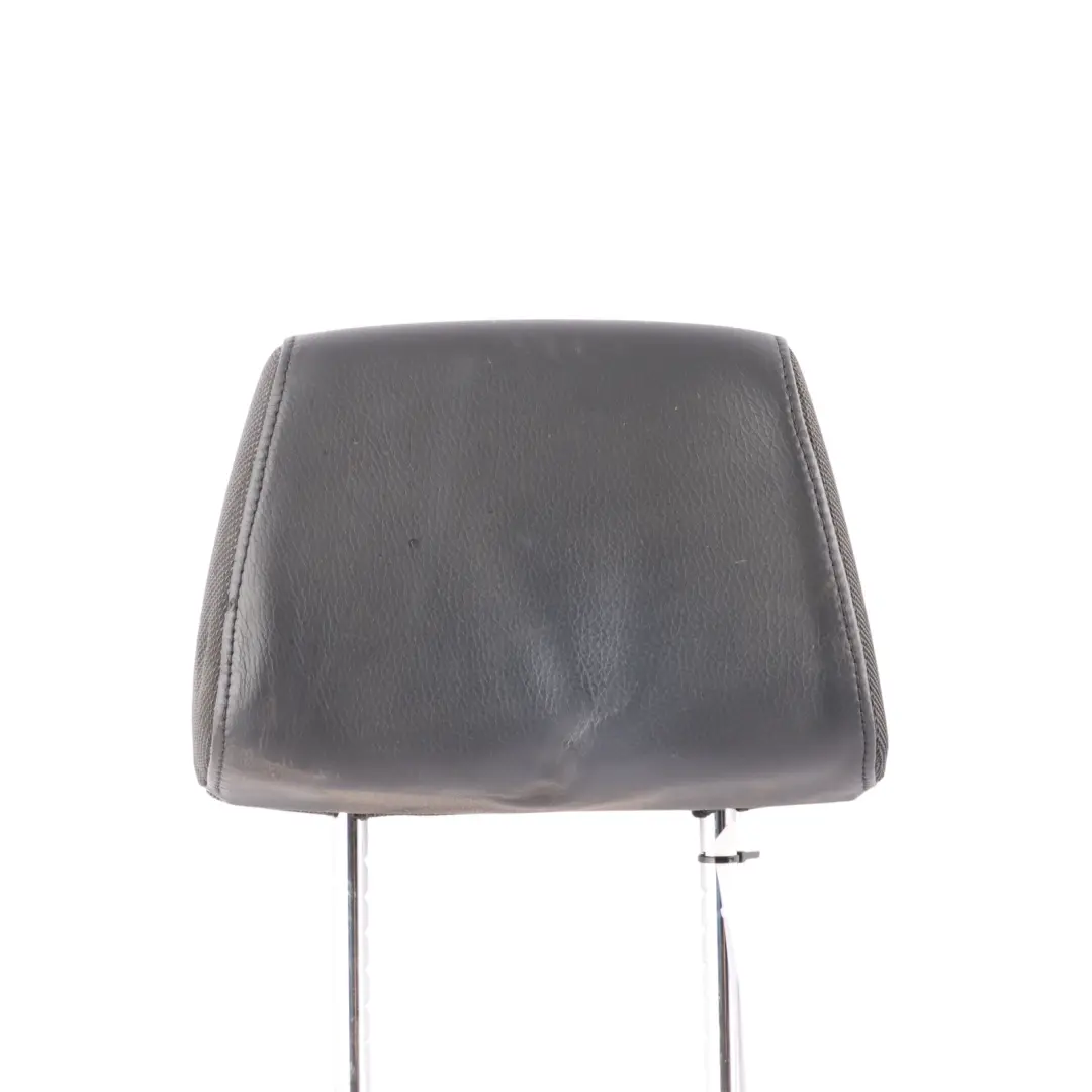 BMW E81 E82 E87 E88 LCI Front Seat Left Right N/O/S Leather Cloth Headrest Black - SKU 7193086 - Part number 7193086