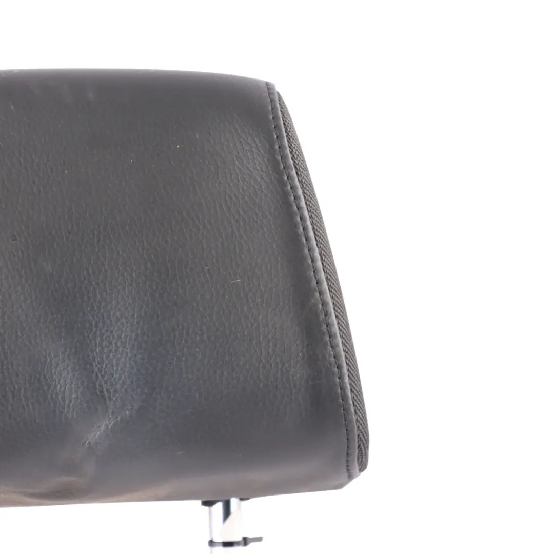 BMW E81 E82 E87 E88 LCI Front Seat Left Right N/O/S Leather Cloth Headrest Black - SKU 7193086 - Part number 7193086