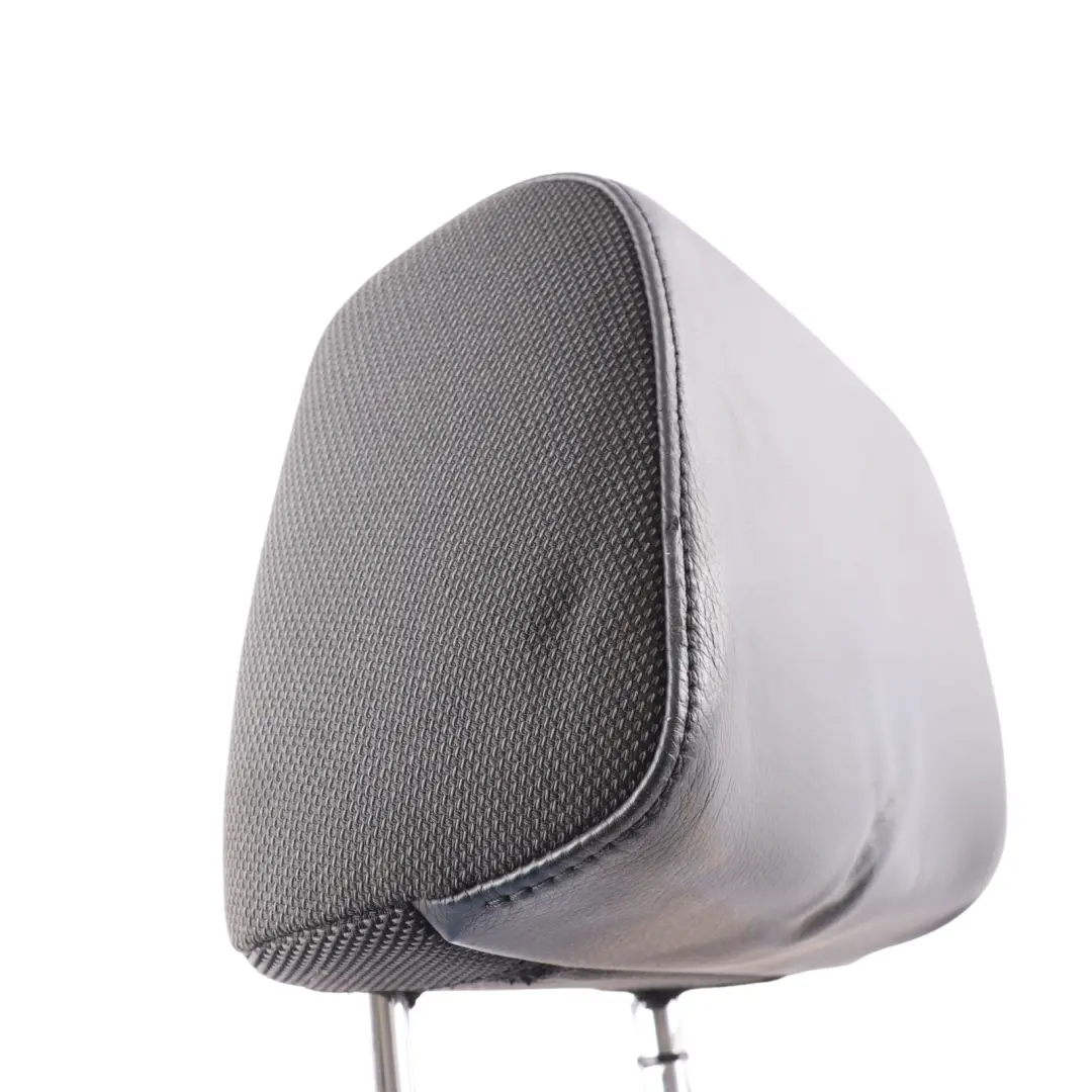 BMW E81 E82 E87 E88 LCI Front Seat Left Right N/O/S Leather Cloth Headrest Black - SKU 7193086 - Part number 7193086