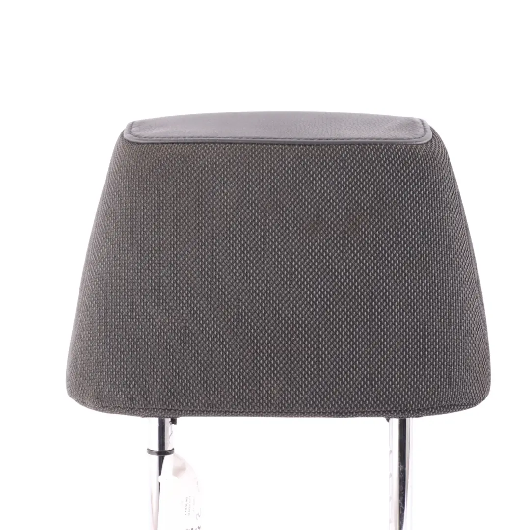 BMW E81 E82 E87 E88 LCI Front Seat Left Right N/O/S Leather Cloth Headrest Black - SKU 7193086 - Part number 7193086