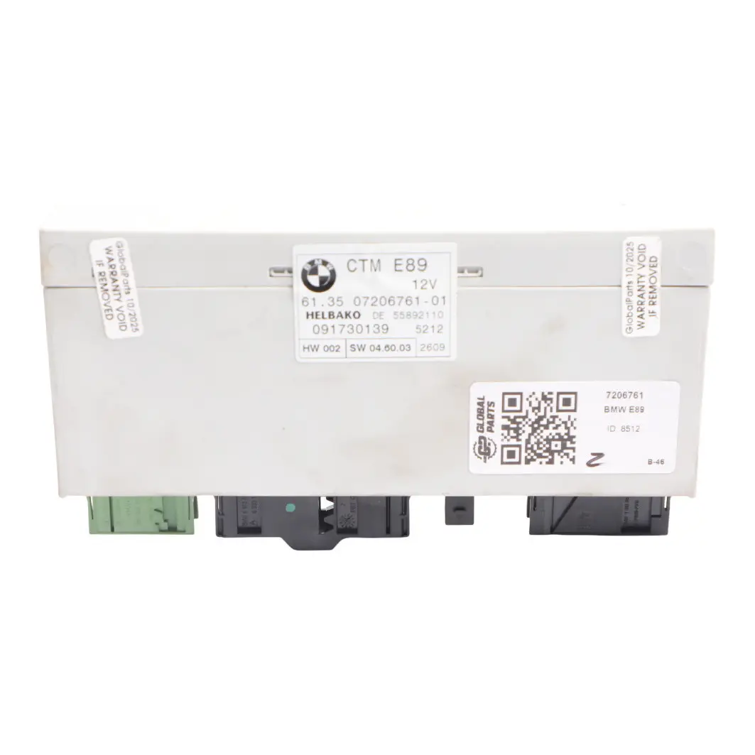 BMW Z4 E89 Techo Convertible Módulo Unidad De Control ECU 7206761