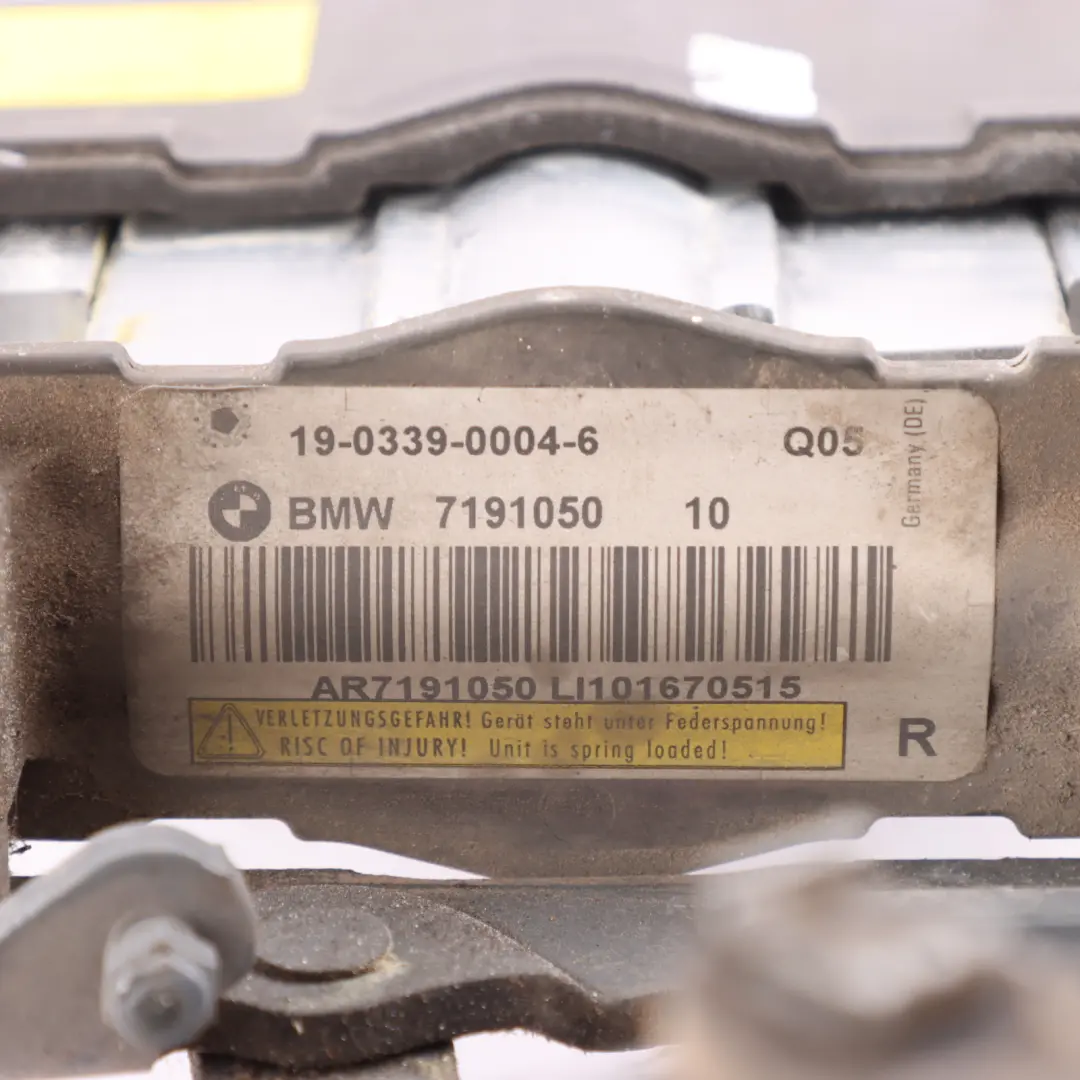 BMW F10 F11 Hood Hinge Right O/S Engine Bonnet Actuator Spacegrau Grey - A52 - SKU 7207200-SCG - Part number 7207200