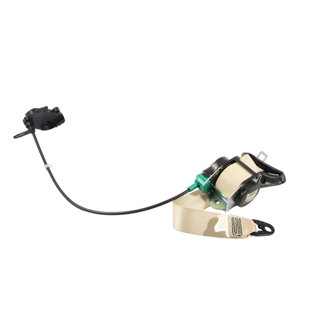 BMW E93 Convertible Upper Seatbelt Front Right O/S Seat Belt Cream Beige - SKU 9190212 - Part number 9190212