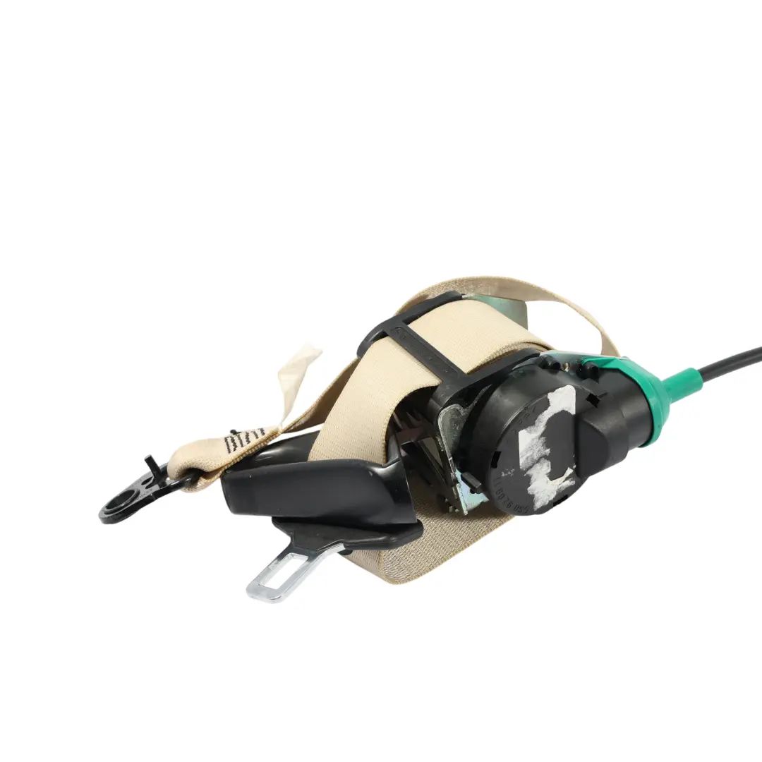BMW E93 Convertible Upper Seatbelt Front Right O/S Seat Belt Cream Beige - SKU 9190212 - Part number 9190212
