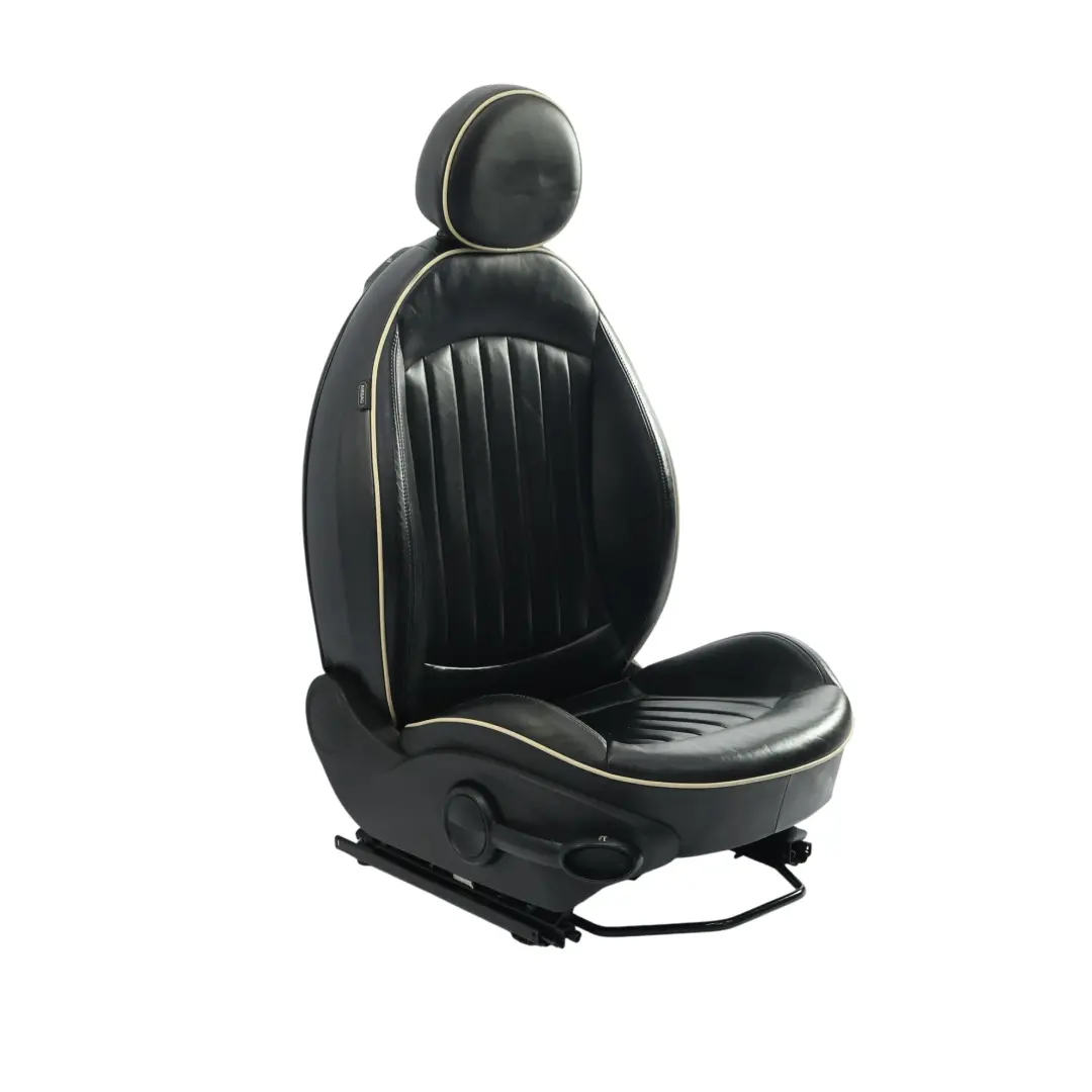  Front Seat MINI Cooper R55 R56 Sport Heated Black Leather Right Side O/S - SKU 7229550 - Part number 7229550