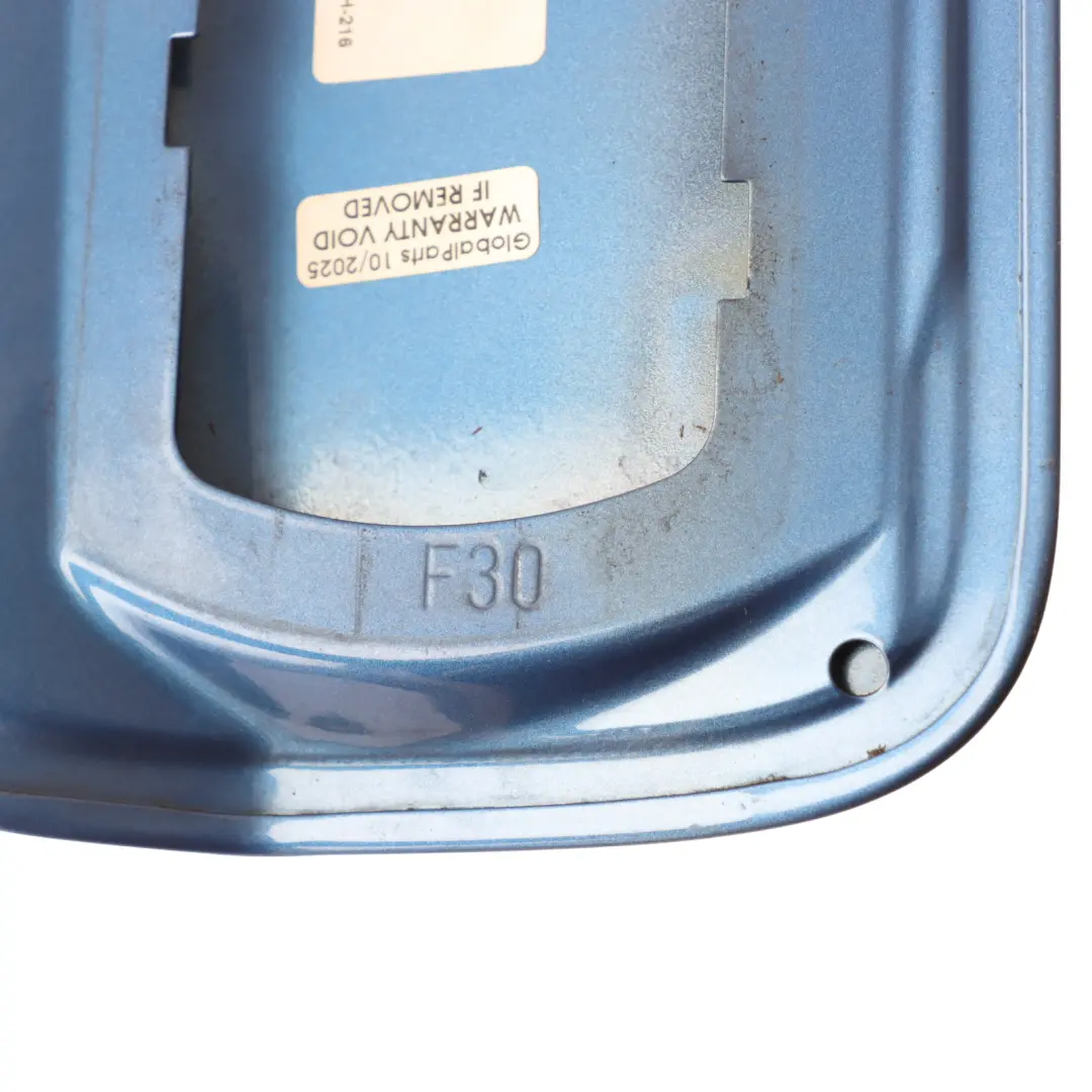 BMW F30 Fuel Tank Fill In Filler Flap Cover Trim Estoril Blau Metallic - B45 - SKU 7238058-EB - Part number 7238058