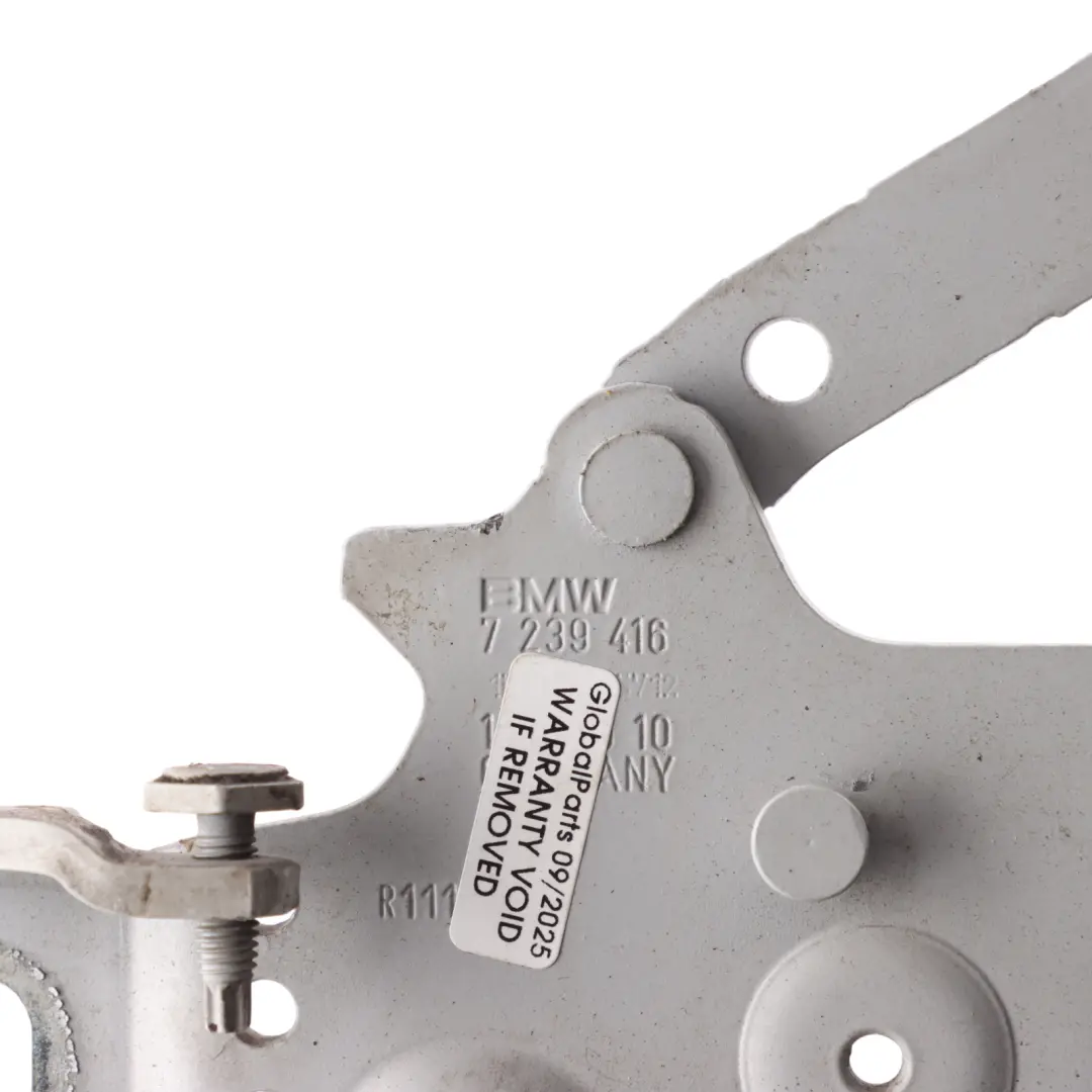 Front Bonnet Hood Hinge Right O/S Glacier Silber Metallic - A83 to BMW F20 F30 F32 with Part number 7239416 BMW F20 F30 F32 Front Bonnet Hood Hinge Right O/S Glacier Silber Metallic - A83 - SKU 7239416-GSB - Part number 7239416