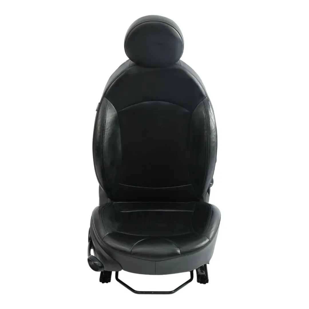 Front Seat Side Sport Carbon Black Leather Right O/S to Mini Cooper R55 R56 R57 with Part number 7255520 Mini Cooper R55 R56 R57 Front Seat Side Sport Carbon Black Leather Right O/S - SKU 7255520-2 - Part number 7255520