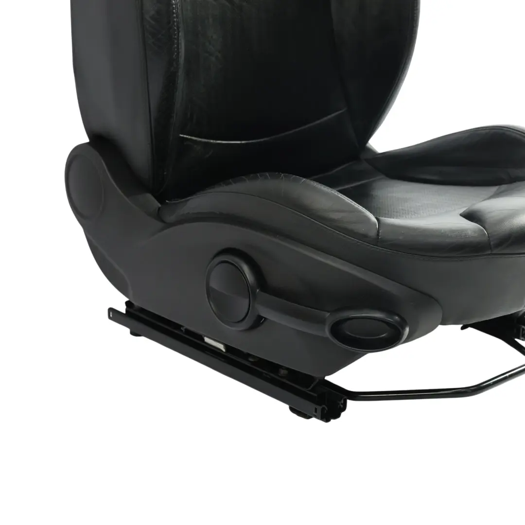 Front Seat Side Sport Carbon Black Leather Right O/S to Mini Cooper R55 R56 R57 with Part number 7255520 Mini Cooper R55 R56 R57 Front Seat Side Sport Carbon Black Leather Right O/S - SKU 7255520-2 - Part number 7255520