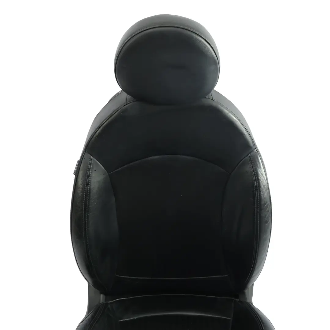 Front Seat Side Sport Carbon Black Leather Right O/S to Mini Cooper R55 R56 R57 with Part number 7255520 Mini Cooper R55 R56 R57 Front Seat Side Sport Carbon Black Leather Right O/S - SKU 7255520-2 - Part number 7255520