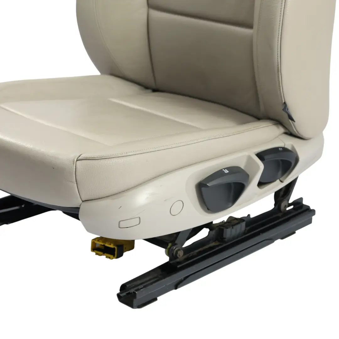 BMW E88 Convertible Cabrio Front Seat Beige Leather Beige Left N/S - SKU 7257359-1 - Part number 7257359