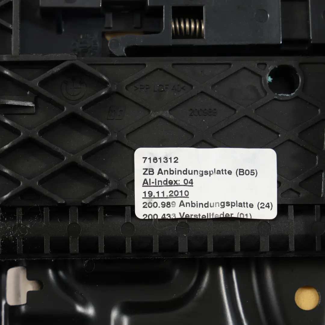BMW E92 LCI Sitz Oberschenkelstütze Beheizt Vorne Links Rechts Oyster Leder - SKU 7259142 - Teilenummer 7259142