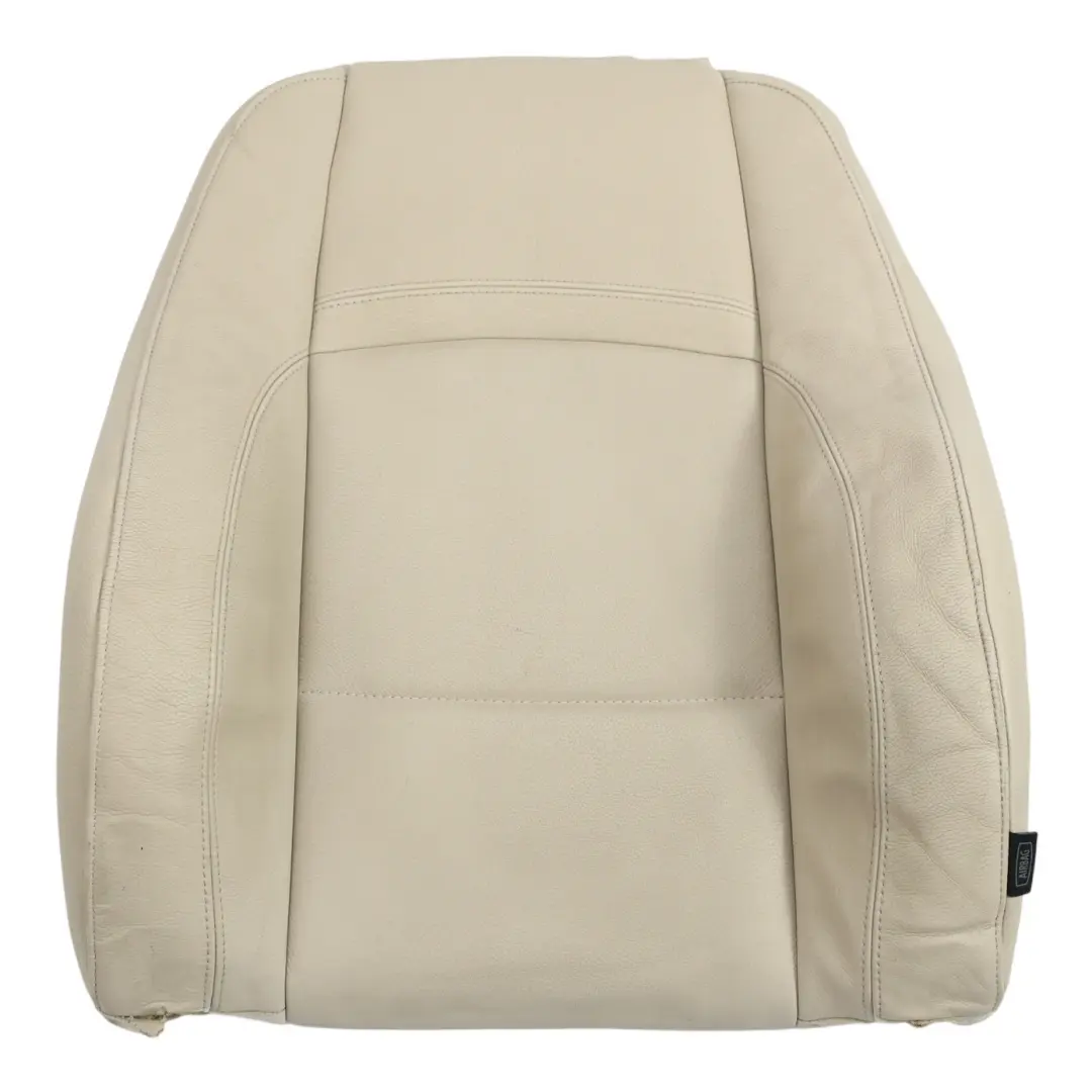 BMW E92 LCI M Sport Front Seat Backrest Cover Heated Oyster Leather Left N/S - SKU 7259145 - Part number 7259145