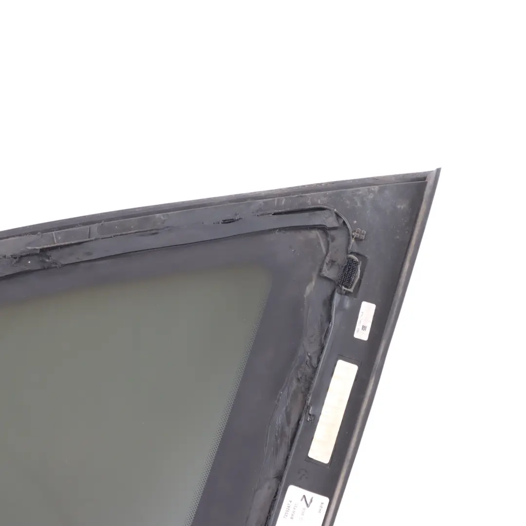 BMW F31 Touring Side Window Black AS3 Tinted Glass Strip Rear Left N/S - SKU 7259247-4 - Part number 7259247