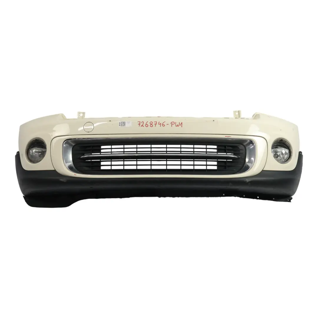 Mini R55 R56 LCI Front Bumper Trim Panel Pepper White - 850 - SKU 7268746-PW1 - Part number 7268746