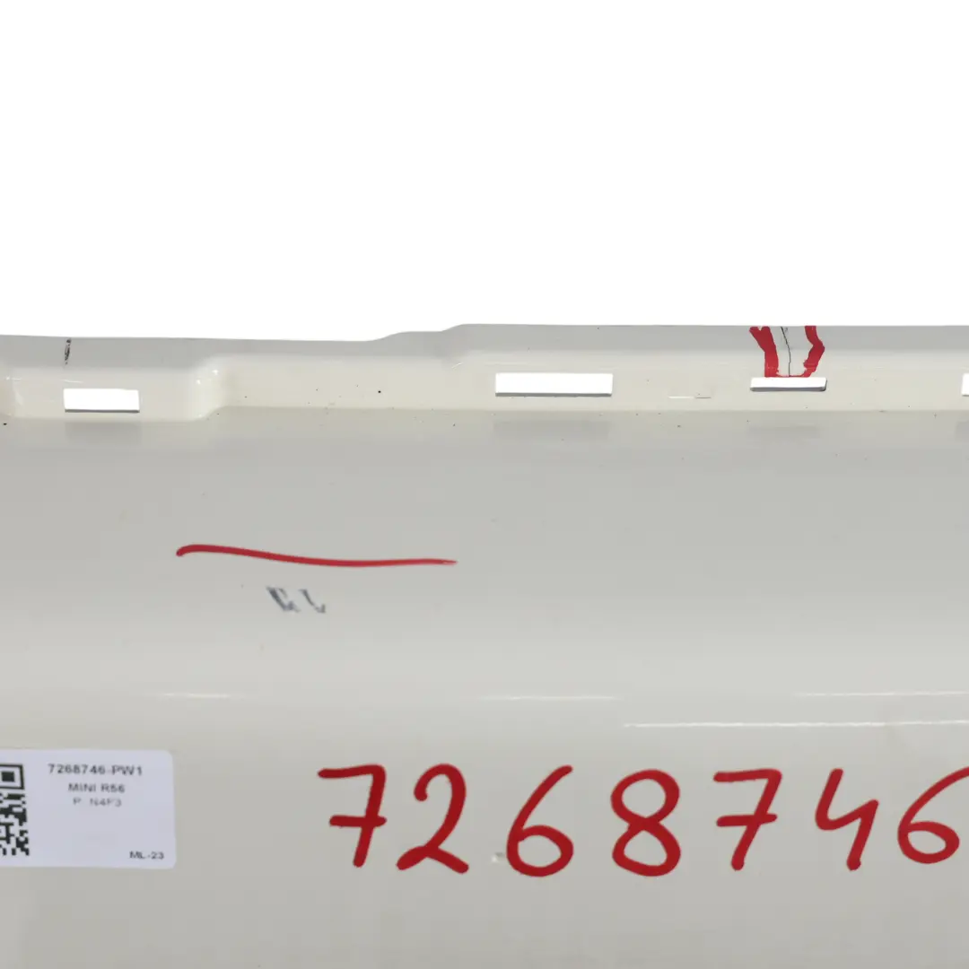 Mini R55 R56 LCI Front Bumper Trim Panel Pepper White - 850 - SKU 7268746-PW1 - Part number 7268746