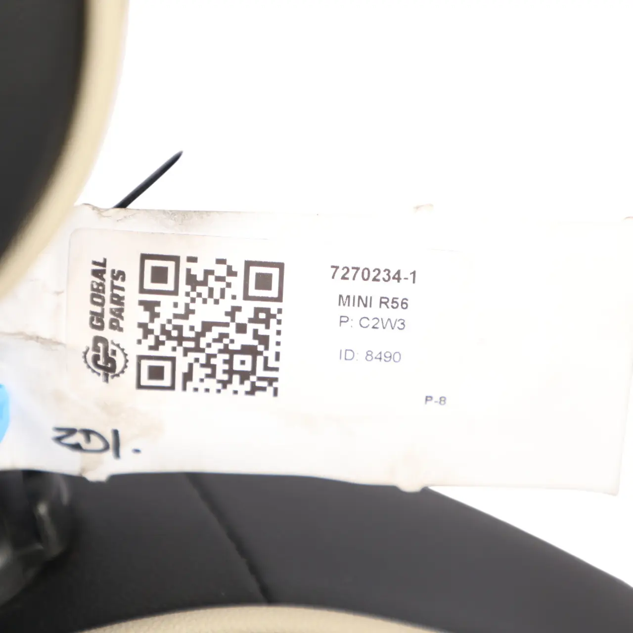 Front Sport Seat Mini R55 R56 Right Side O/S Heated Black Leather Lounge