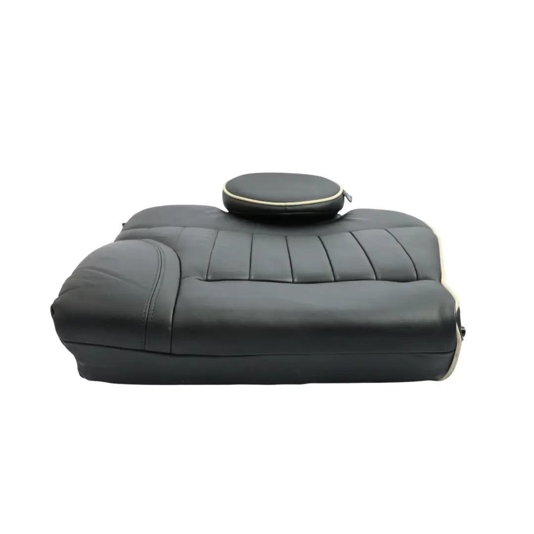 Respaldo Asiento Trasero Izquierdo Cuero Negro para Mini Cooper R55 R56 con número de pieza 7270395 Mini Cooper R55 R56 Respaldo Asiento Trasero Izquierdo Cuero Negro - SKU 7270395 - Número de pieza 7270395