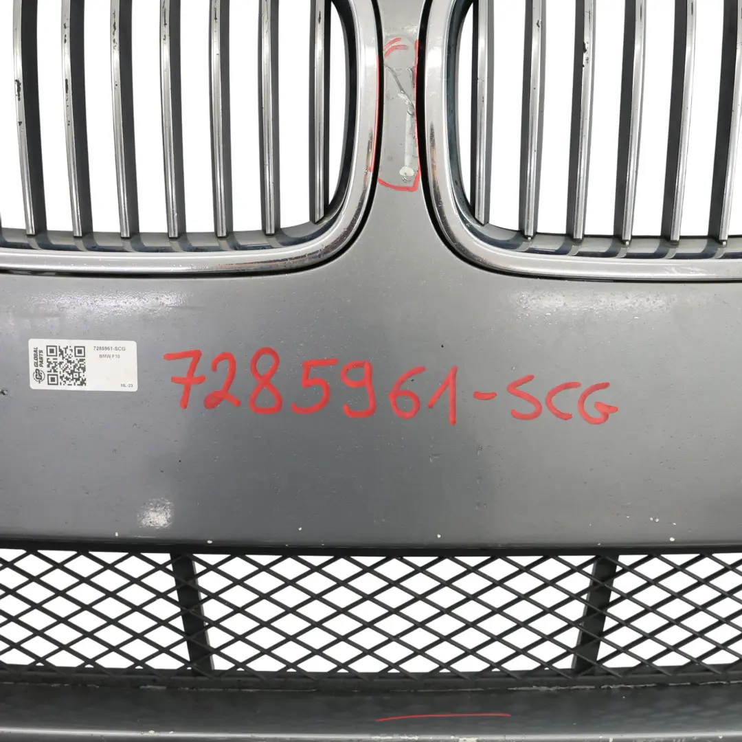 BMW F10 Front Bumper Trim Panel Spacegrau Space Grey Metallic - A52 - SKU 7285961-SCG - Part number 7285961