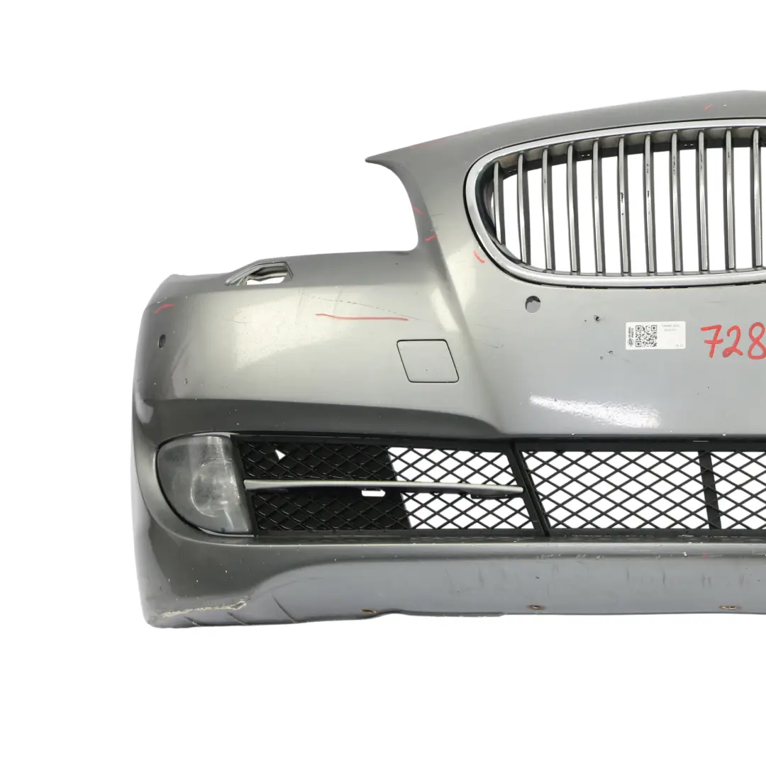 Zderzak Przedni PDC Spacegrau Szary Metalik - A52 do BMW F10 o numerze 7285961 BMW F10 Zderzak Przedni PDC Spacegrau Szary Metalik - A52 - SKU 7285961-SCG - Numer Części 7285961