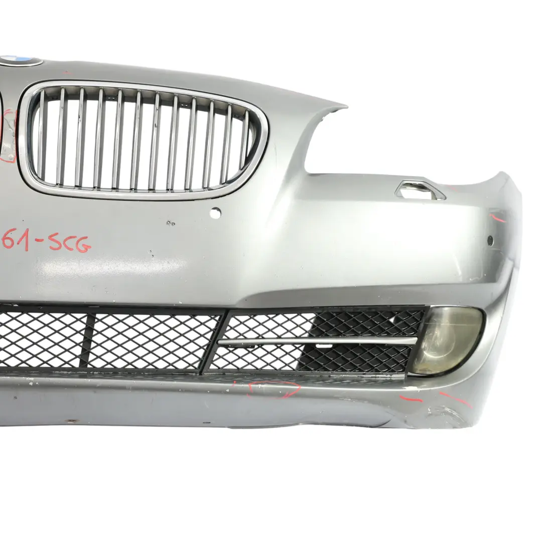 BMW F10 Front Bumper Trim Panel Spacegrau Space Grey Metallic - A52 - SKU 7285961-SCG - Part number 7285961