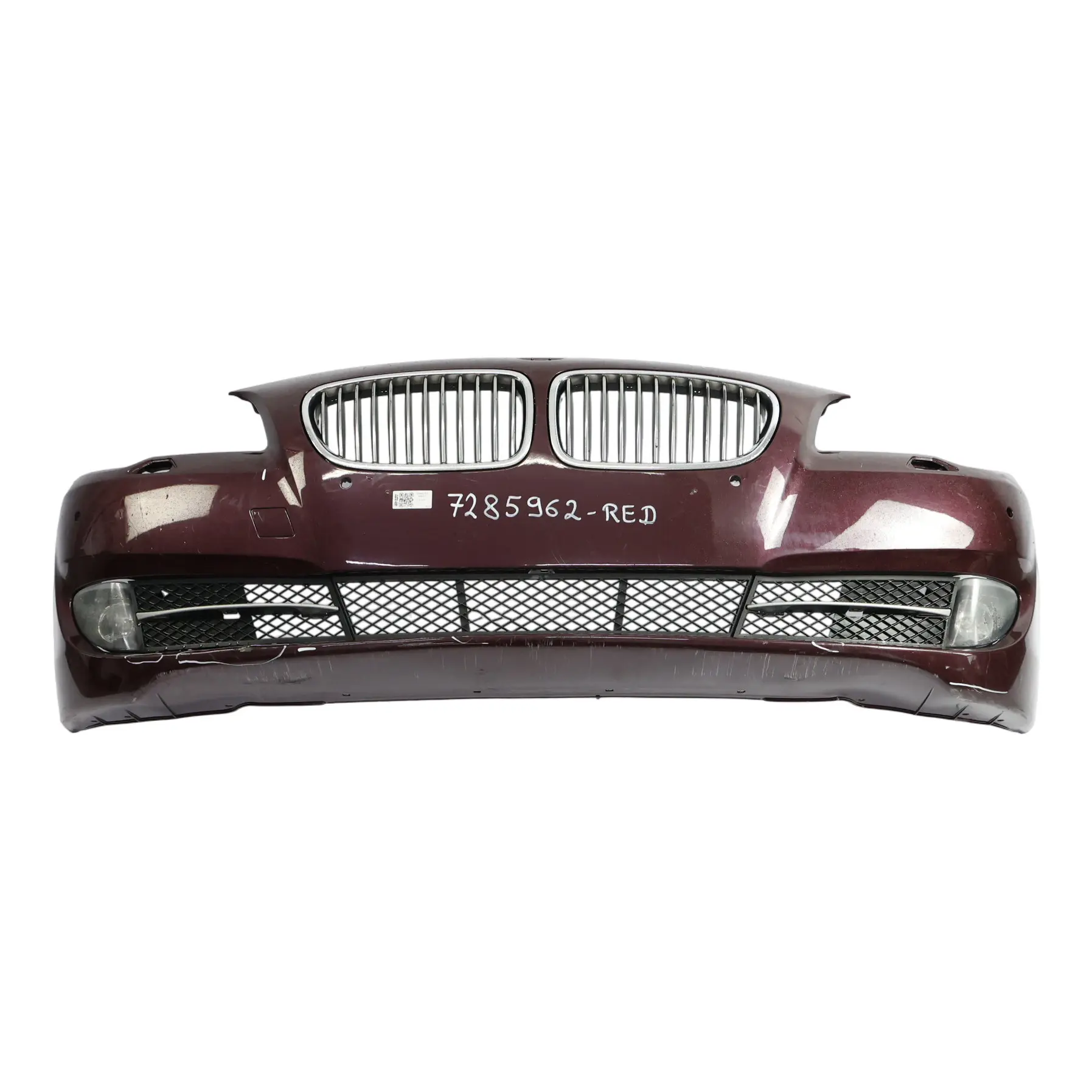 BMW F10 F11 Front Bumper Trim Panel Surround View Burgundy Red Painted