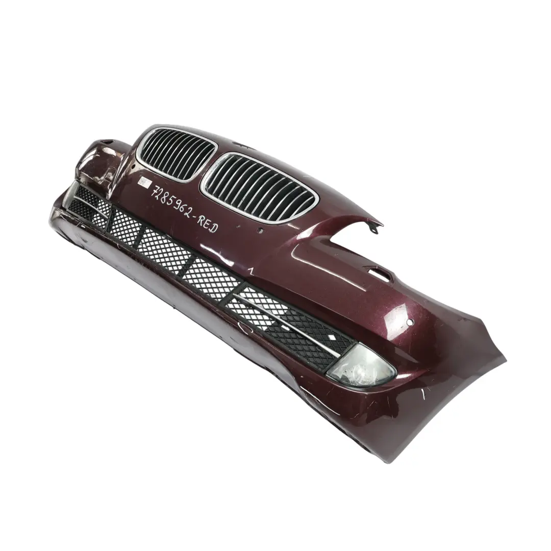Front Bumper Trim Panel Surround View Burgundy Red Painted to BMW F10 F11 with Part number 7285962 BMW F10 F11 Front Bumper Trim Panel Surround View Burgundy Red Painted - SKU 7285962-RED - Part number 7285962
