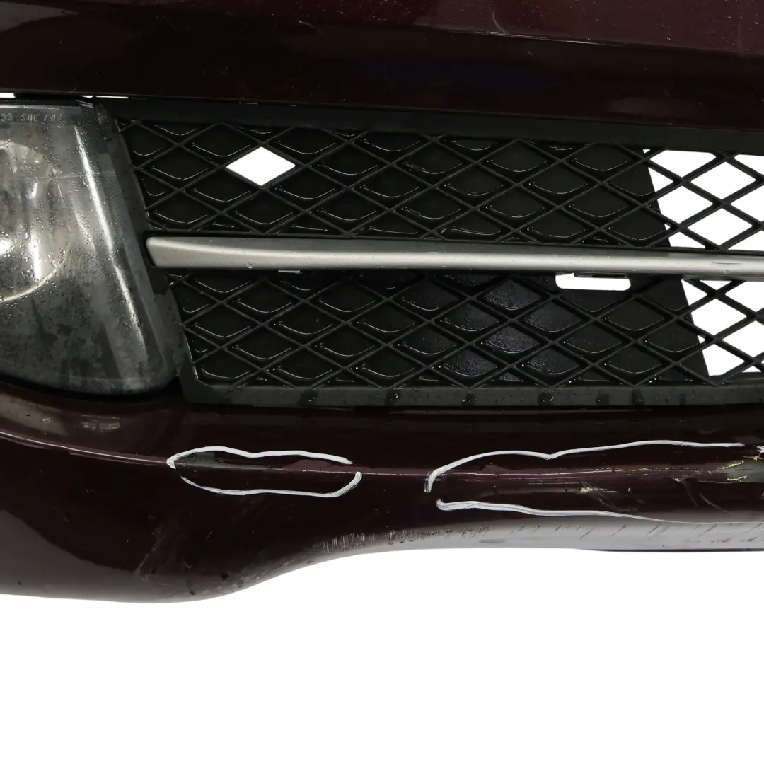 Front Bumper Trim Panel Surround View Burgundy Red Painted to BMW F10 F11 with Part number 7285962 BMW F10 F11 Front Bumper Trim Panel Surround View Burgundy Red Painted - SKU 7285962-RED - Part number 7285962