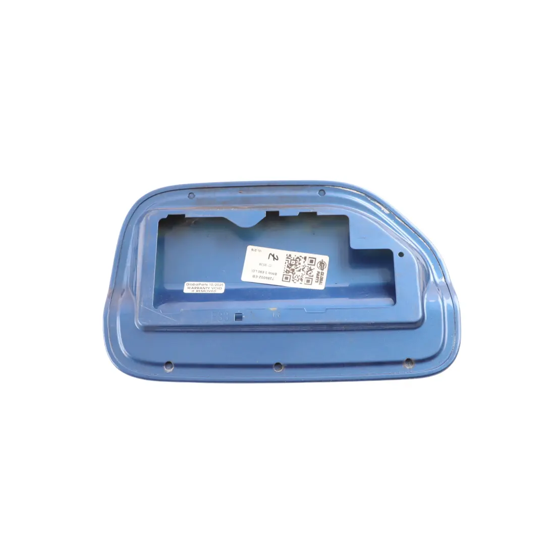 Filler Fill-in Flap Cover Cap Estoril Blau Metallic - B45 to BMW F33 Fuel with Part number 7286002 BMW F33 Fuel Filler Fill-in Flap Cover Cap Estoril Blau Metallic - B45 - SKU 7286002-EB - Part number 7286002