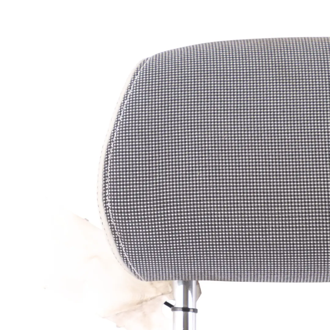 Centre Middle Headrest Cloth Fabric Silver Grey to BMW F20 F21 Rear Seat with Part number 7291140 BMW F20 F21 Rear Seat Centre Middle Headrest Cloth Fabric Silver Grey - SKU 7291140 - Part number 7291140