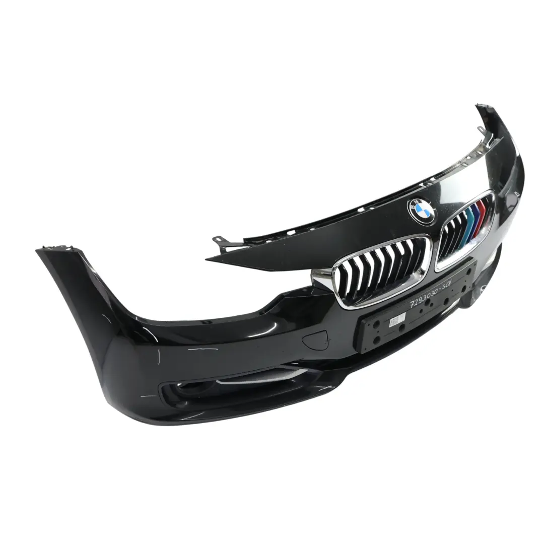 BMW F30 F31 Zderzak Przedni Schwarz 2 Czarny - 668 - SKU 7293030-SCH - Numer Części 7293030