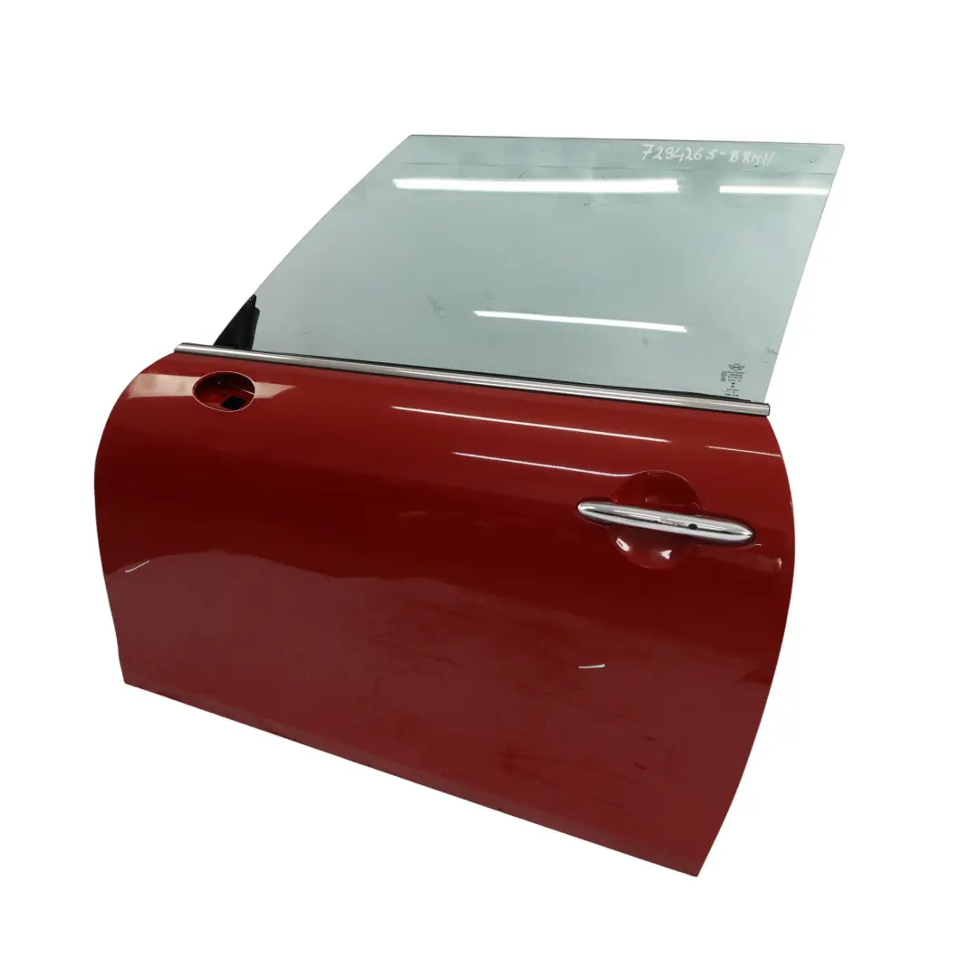 Door Front Left N/S Blazing Red II Metallic - B83 to Mini F56 F57 with Part number 7294265 Mini F56 F57 Door Front Left N/S Blazing Red II Metallic - B83 - SKU 7294265-BRMII - Part number 7294265