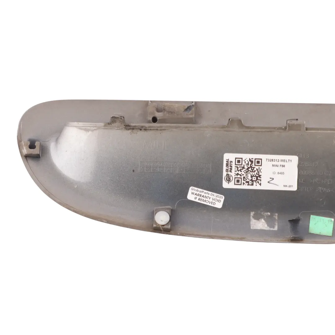 Inlet Cover Grille Bonnet Hood Melting Silver C2K to Mini F55 F56 S Air with Part number 7328312 Mini F55 F56 S Air Inlet Cover Grille Bonnet Hood Melting Silver C2K - SKU 7328312-MELT1 - Part number 7328312