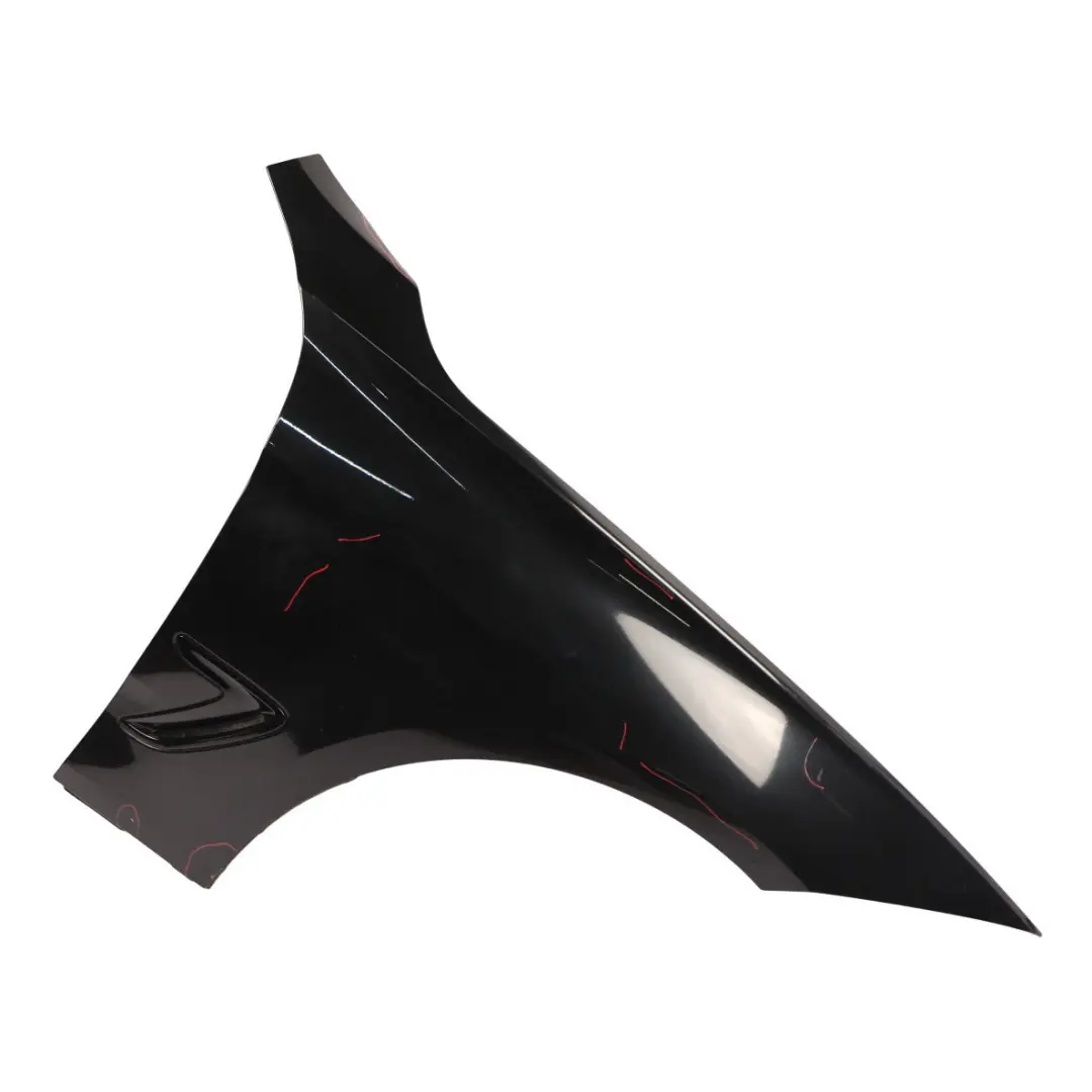 BMW F34 Side Panel Wing Fender Front Right O/S Black Sapphire Metallic - 475 - SKU 7329542-BS - Part number 7329542