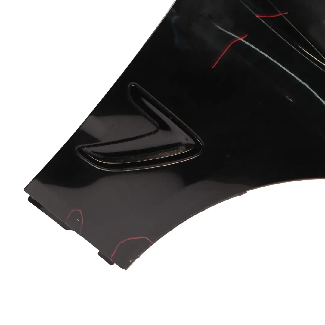 BMW F34 Side Panel Wing Fender Front Right O/S Black Sapphire Metallic - 475 - SKU 7329542-BS - Part number 7329542