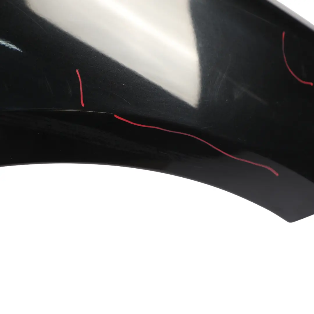 BMW F34 Side Panel Wing Fender Front Right O/S Black Sapphire Metallic - 475 - SKU 7329542-BS - Part number 7329542