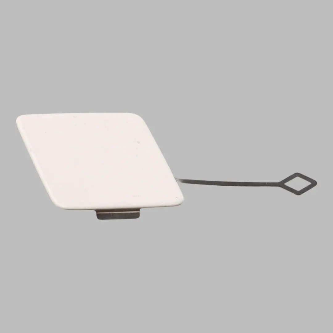 Front Bumper Hook Tow Eye Cover Alpinweiss 3 White - 300 to BMW F10 LCI with Part number 7332682 BMW F10 LCI Front Bumper Hook Tow Eye Cover Alpinweiss 3 White - 300 - SKU 7332682-AW - Part number 7332682