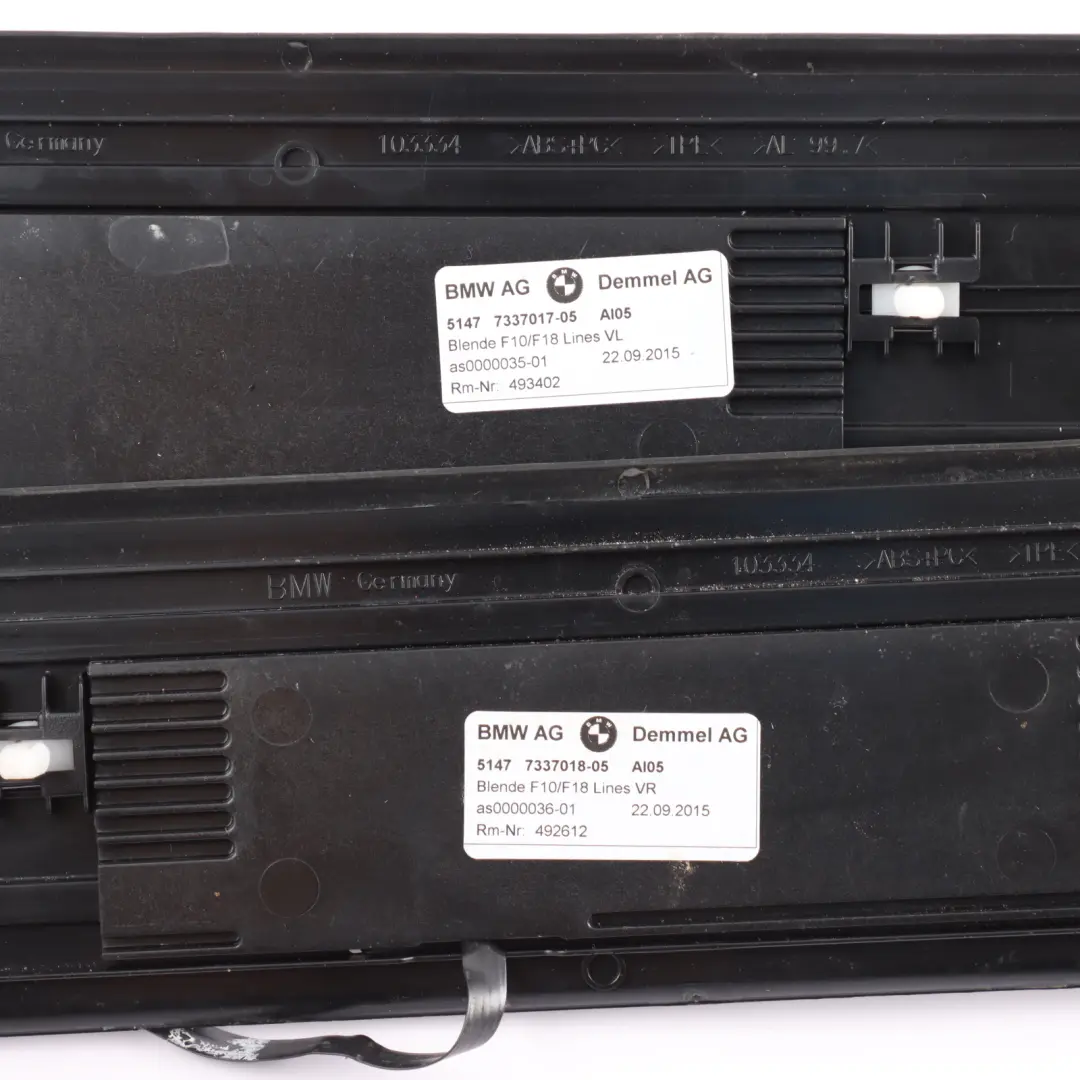BMW F10 F11 LCI Front Rear Door Sill Inner Cover Panel Left Right N/O/S Set - SKU 7337017-1 - Part number 7337017