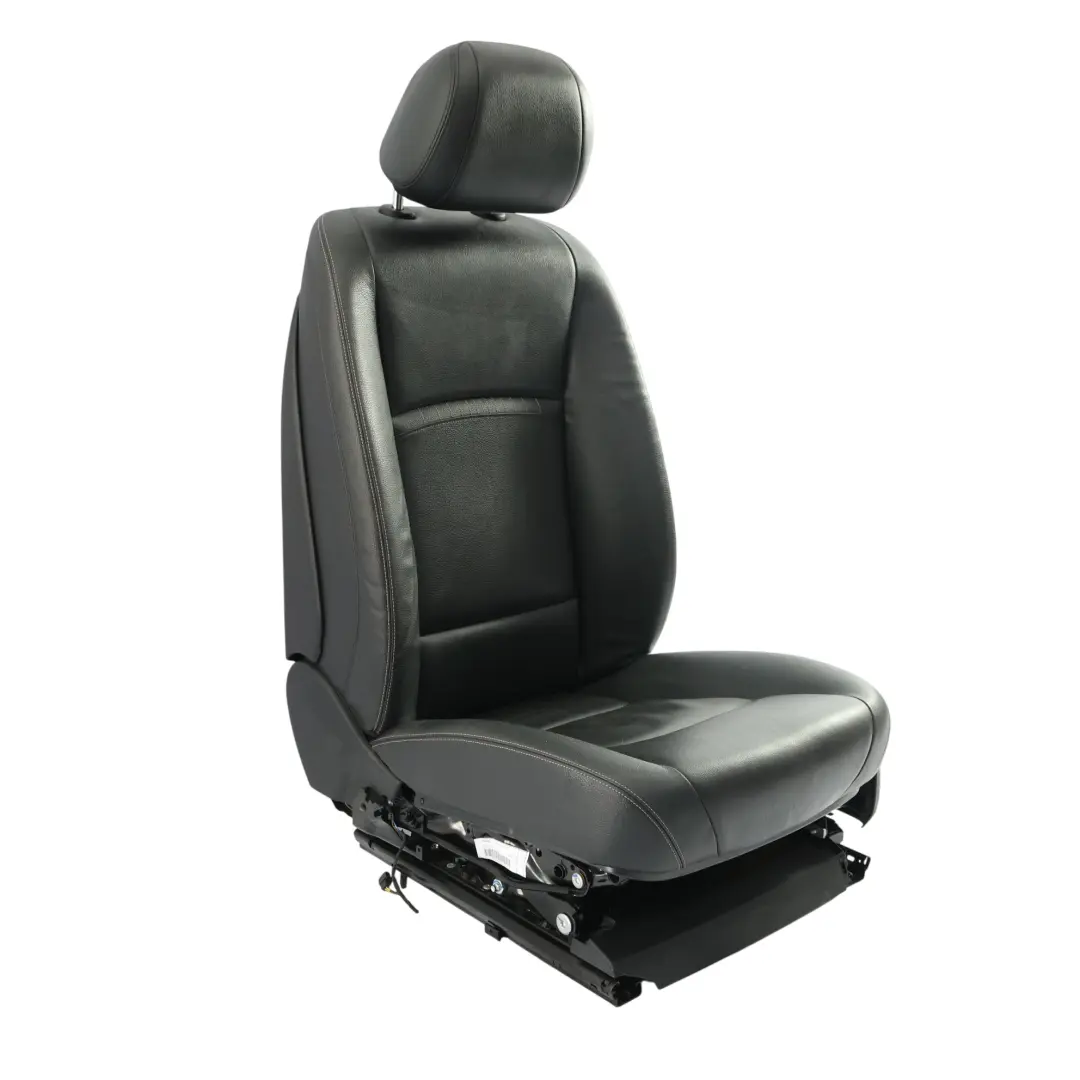 BMW F10 F11 LCI Fotel Przedni Lewy Grzany Skóra Dakota Czarna - SKU 7349807-2 - Numer Części 7349807