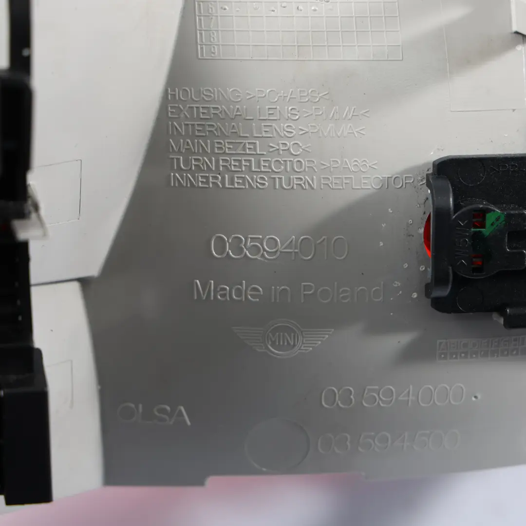 Tail Light Lamp Rear Right O/S Side to Mini Clubman F54 Tailgate with Part number 7352154 Mini Clubman F54 Tailgate Tail Light Lamp Rear Right O/S Side - SKU 7352154 - Part number 7352154