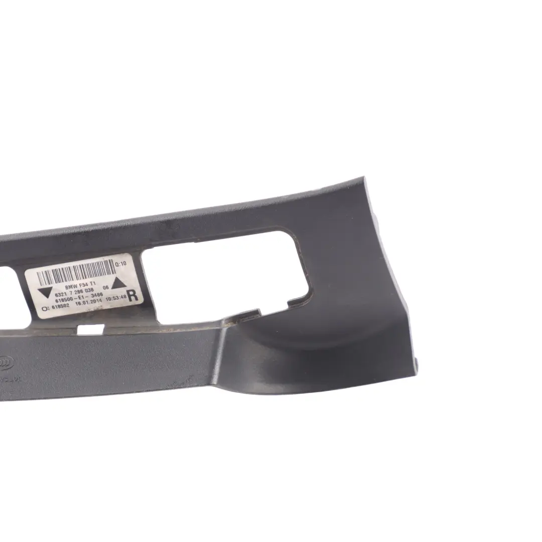 Lamp Bracket Trim Tail Light Cover Drip Right O/S to BMW F34 GT Rear with Part number 7366074 BMW F34 GT Rear Lamp Bracket Trim Tail Light Cover Drip Right O/S - SKU 7366074 - Part number 7366074