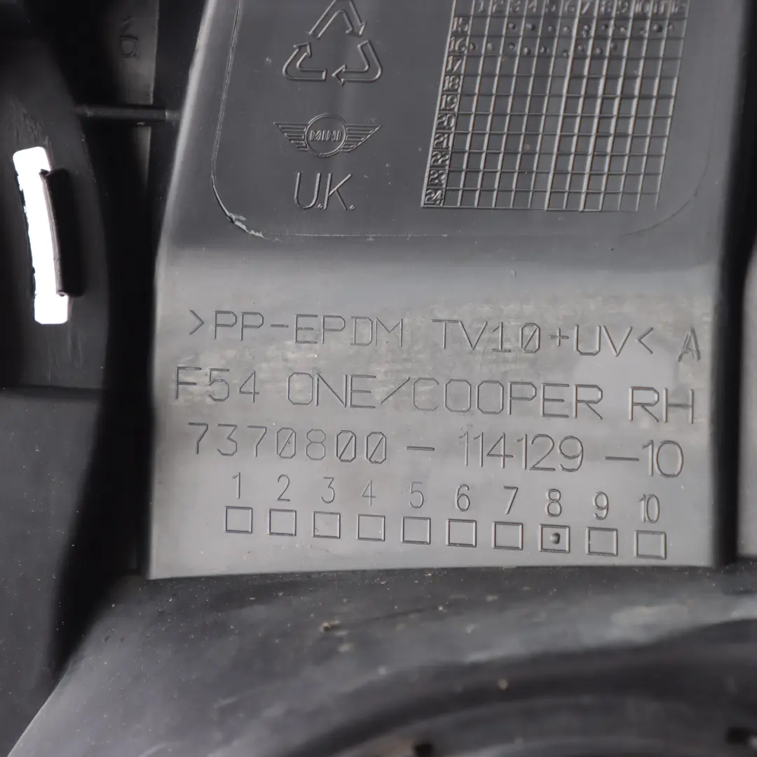 F54N Fog Light Support Mount Bracket Carrier Right O/S to Mini Clubman F54 with Part number 7370800 Mini Clubman F54 F54N Fog Light Support Mount Bracket Carrier Right O/S - SKU 7370800 - Part number 7370800
