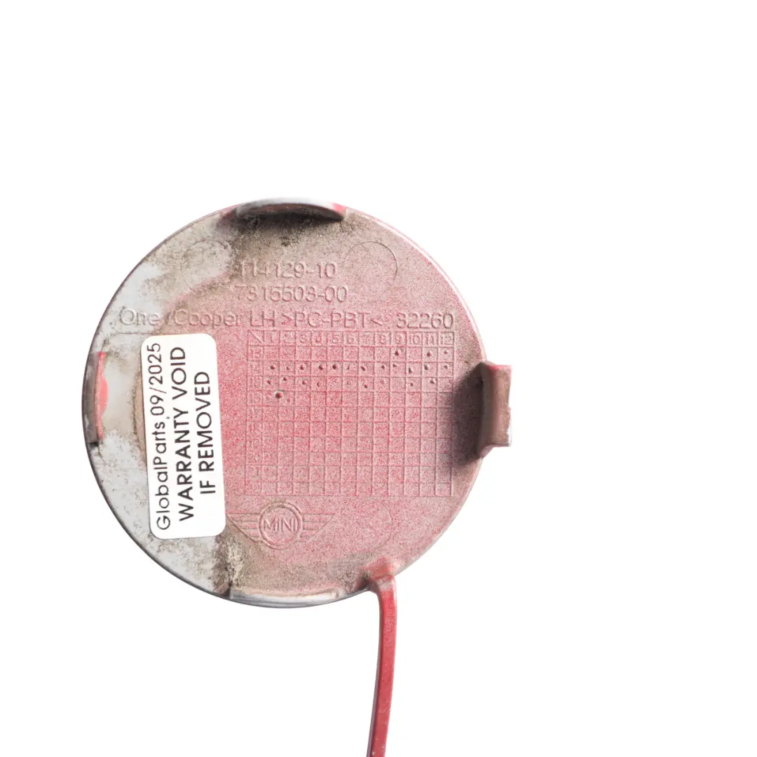 Mini F56 F57 Cache Anneau Remorquage Pare Chocs Arrière Gauche Rouge Vif II B83 - SKU 7380011-BRMII - Numéro de pièce 7380011