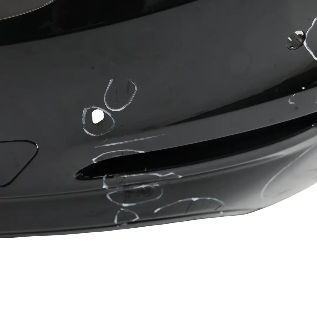 BMW F30 LCI Rear Bumper Trim Panel PDC Black Sapphire Metallic - 475 - SKU 7384601-BS - Part number 7384601