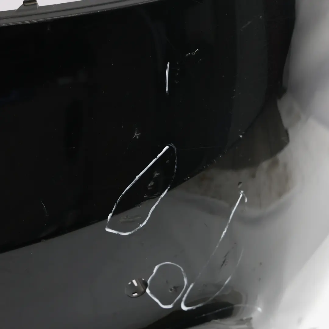 BMW F30 LCI Rear Bumper Trim Panel PDC Black Sapphire Metallic - 475 - SKU 7384601-BS - Part number 7384601