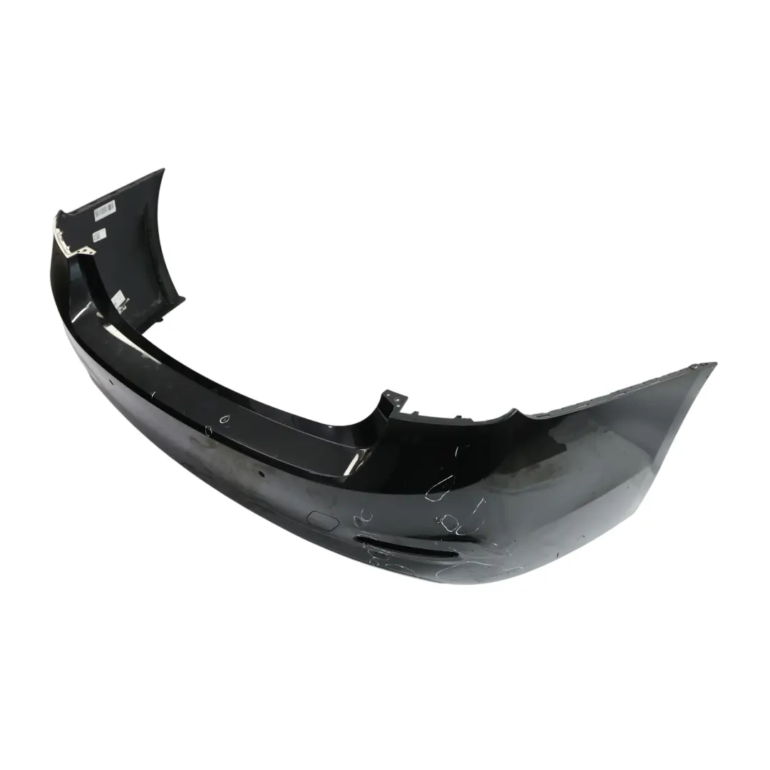 BMW F30 LCI Rear Bumper Trim Panel PDC Black Sapphire Metallic - 475 - SKU 7384601-BS - Part number 7384601